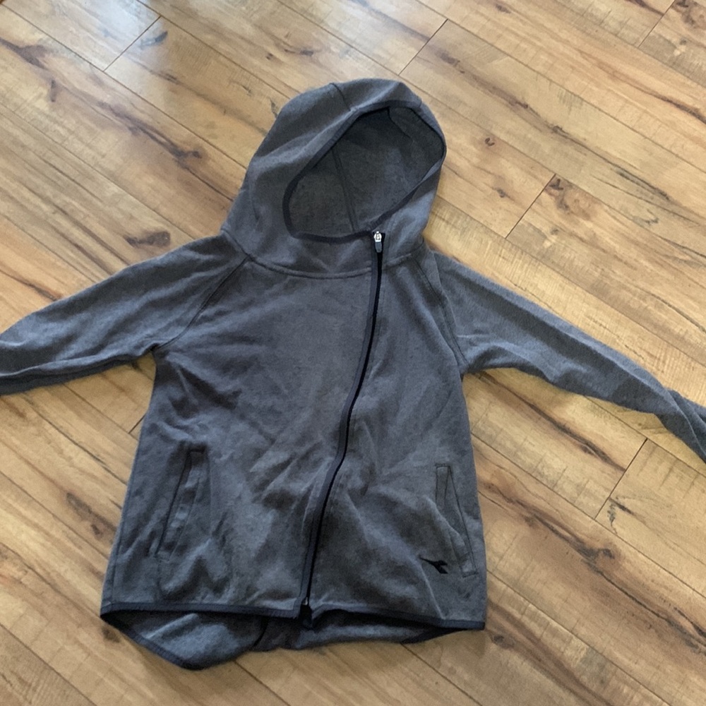 💜5 for $25💜Diadora grey side zip up hoodie